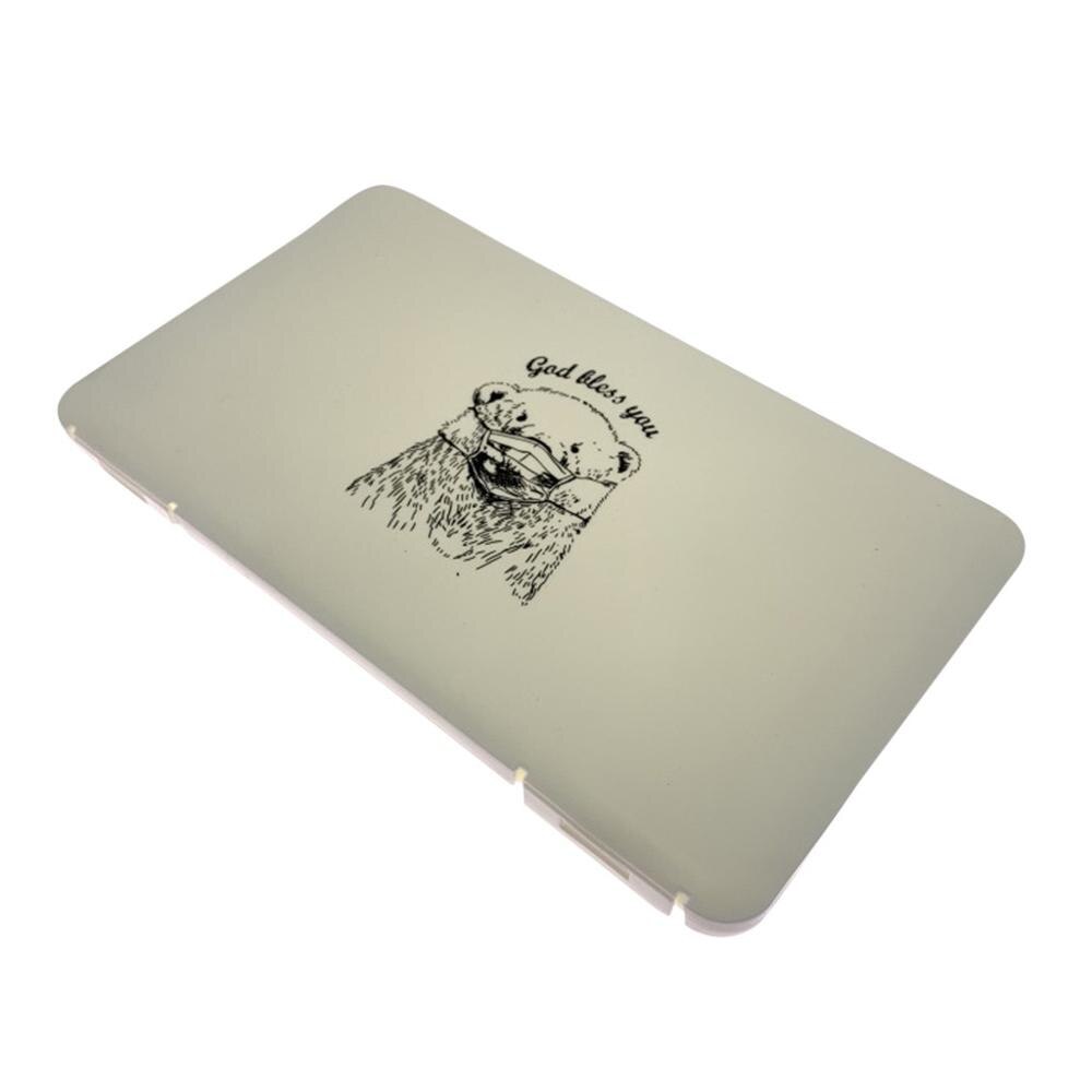 Maske lagerung Kasten maske verpackung Kasten feuchtigkeit-beweis und staubdicht tragbare kunststoff rechteckigen lagerung Kasten einweg maske Kasten: A