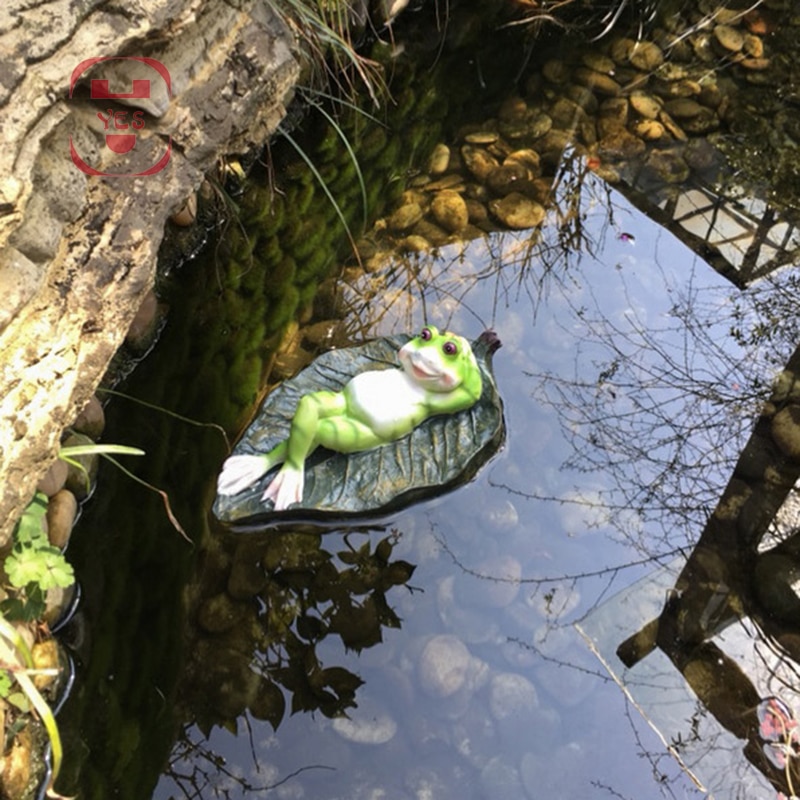 Statue de grenouilles flottantes Sexy en résine | Sculpture d'animaux décorative, pour l'étang de jardin en plein air, décor de jardin, pour la maison, amusant