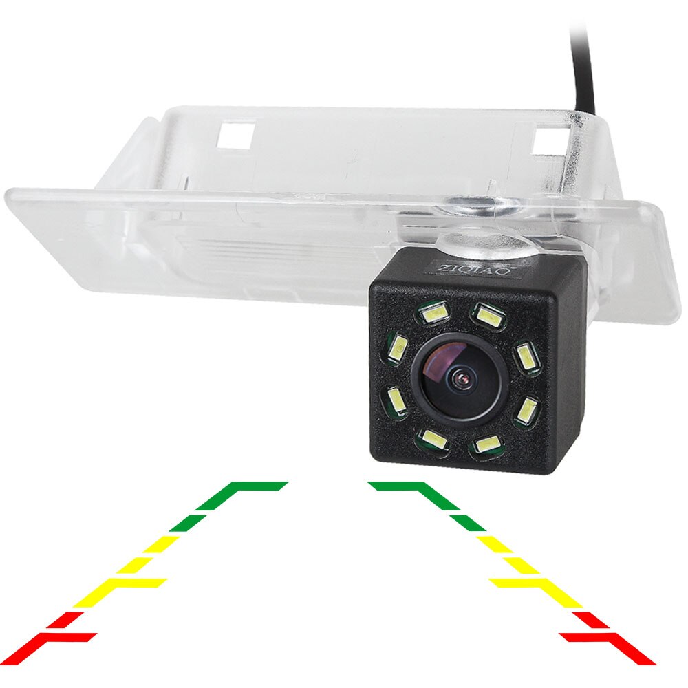 ZIQIAO-cámara de visión trasera gran angular para coche, para Kia KX3 Smart Run Ceed SW Wagon Cerato 3, Hyundai Elantra Solaris Sedan HCR, HS095: 8 LED linear track