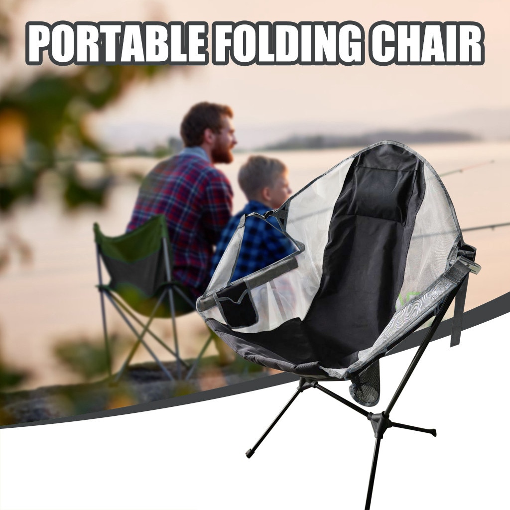 Portable Ultralight High Back Folding Camping Chair With Headrest Lightweight Outdoor Backpacking Beach Fishing Chairs#g4