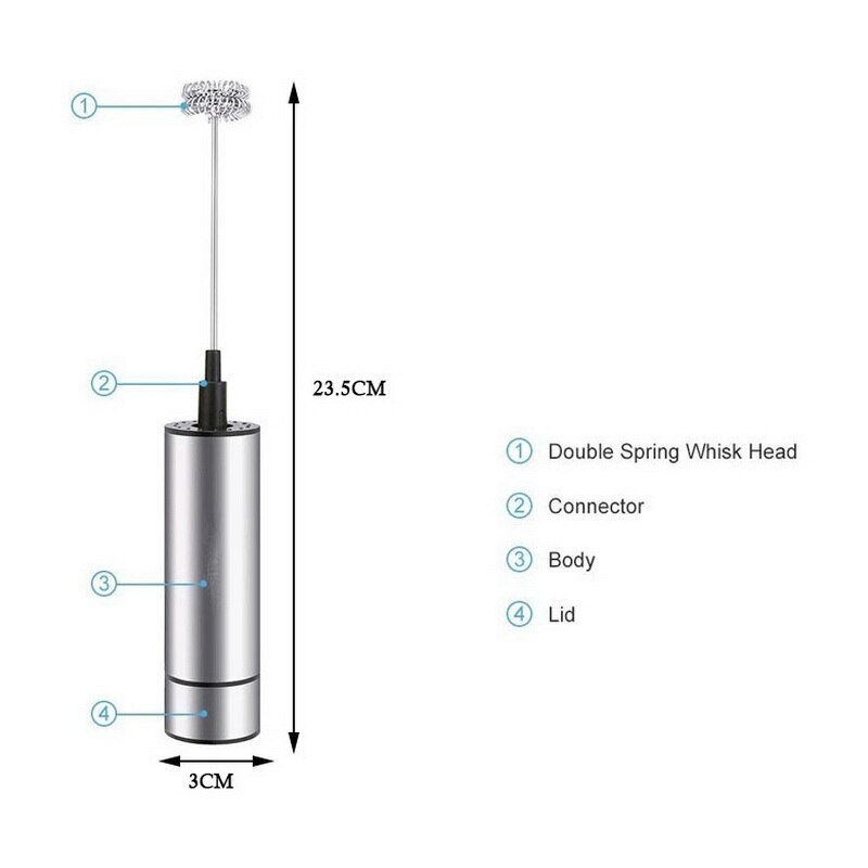 304 Stainless Steel Electric Milk Frother Creamer Heater Milk Foam Machine Steamer Cappuccino Bubble Coffee Latte Maker 500W: c