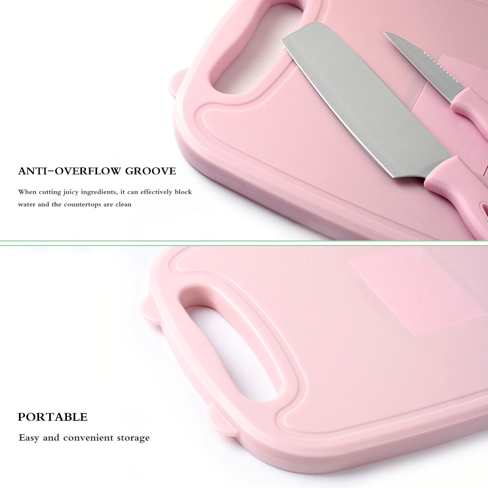 Kitchen Chopping Board 9 In 1 Foldable Drainage Basket Multifunction Safety Cutting Durable Board Set