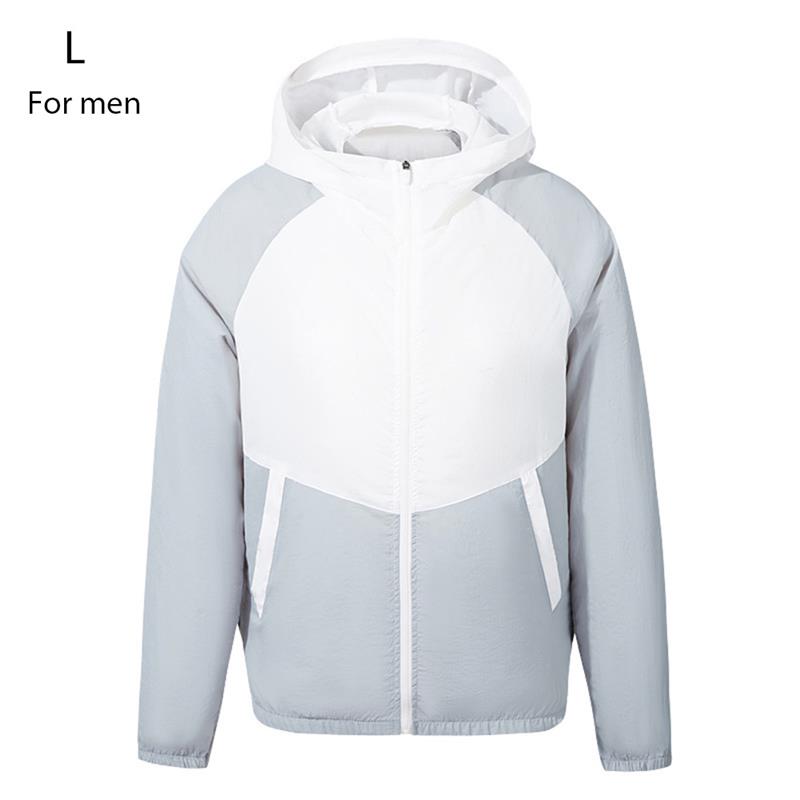Cooling Jackets for Outdoor Summer Air Conditioning Fan Clothes USB Pure Cotton Heatstroke Proof Coat for Men Woman: Chocolate
