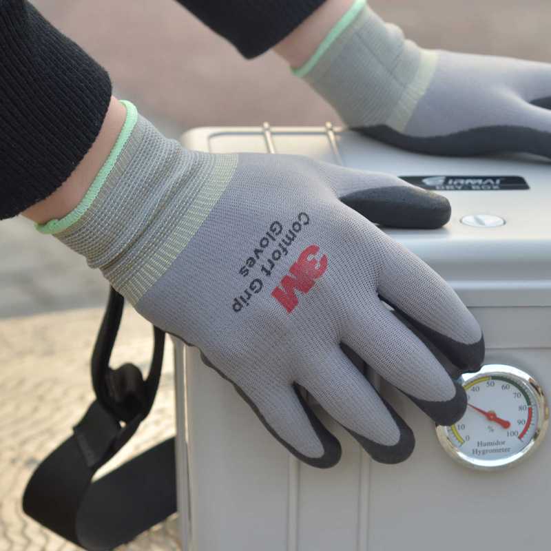 3M Work Gloves Comfort Grip wear-resistant Slip-resistant Gloves Anti-labor Safety Gloves Nitrile touch screen Gloves Yellow