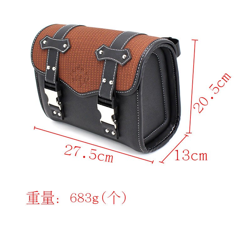 Retro Motorcycle Tail Tool Bag Chopper Motorbike Saddlebag Universal Scooter Accessories Moto Saddlebag Simple Installation