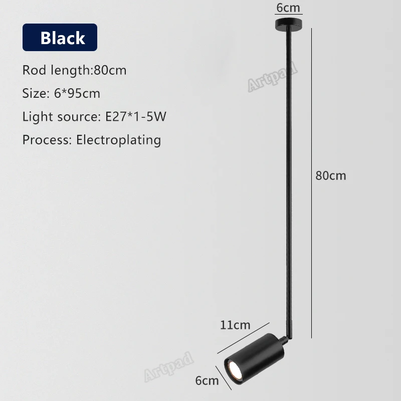 Led moderno direcional spotlight ajustável graus de luz do ponto teto para foyer interior sala estar luz pista branca quente: Vermelho escuro / Azul
