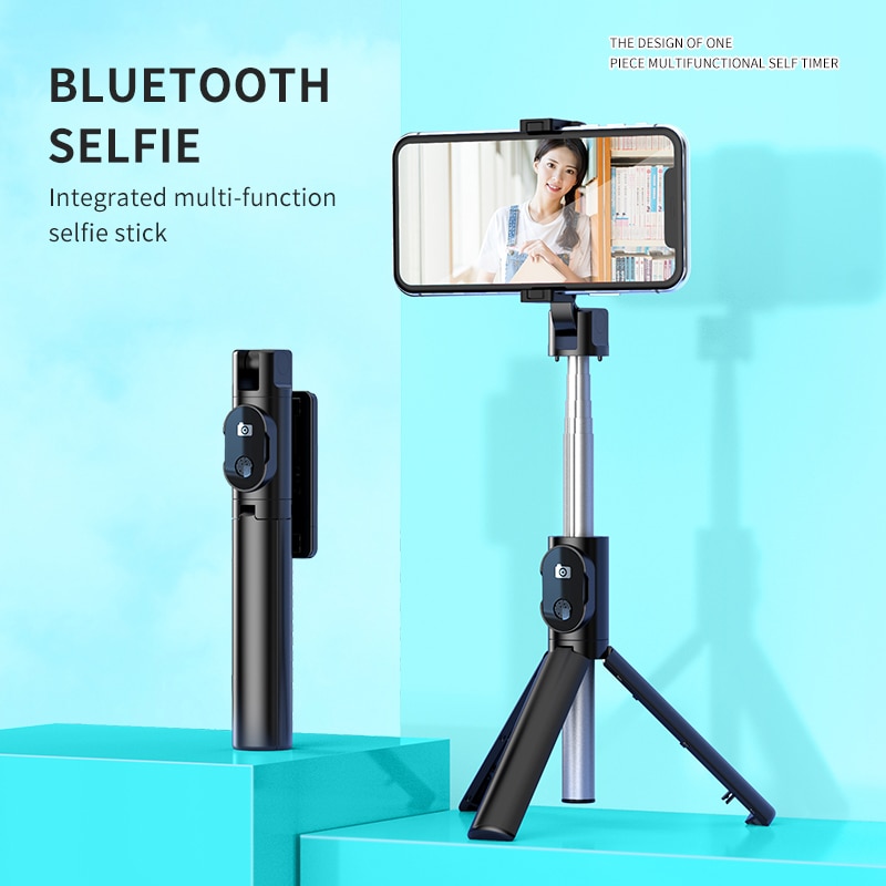 Smartphone Statief Voor Telefoon Statief Voor Mobiele Monopod Statief Voor Camera Houder Selfie Stok Bluetooth Afstandsbediening Ontspanknop