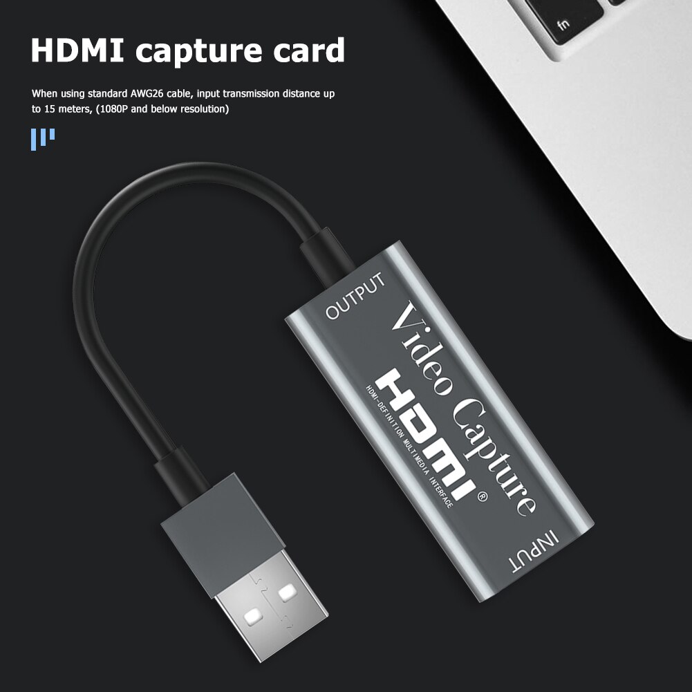 HDMI to USB HD Video Capture Card 1080P USB 2.0 Grabber Record Box for OBS