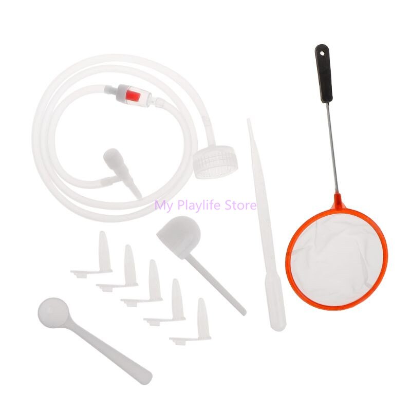 1 Set Pekelgarnalen Incubator Diy Uitkomen Gereedschap Aquarium Broeden Systeem Cap Klep Scoop Netto Slang Kit Professionele Eenvoudige C42