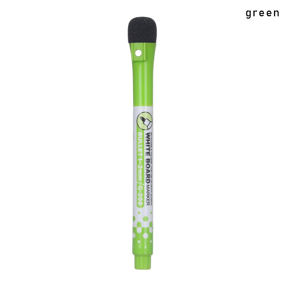 1 PC Löschbaren Magnetische Whiteboard Stift Trockenen Weiß Gremium Marker Magnet Radiergummi Büro Schule Liefert 8 farben Erhältlich: Grün