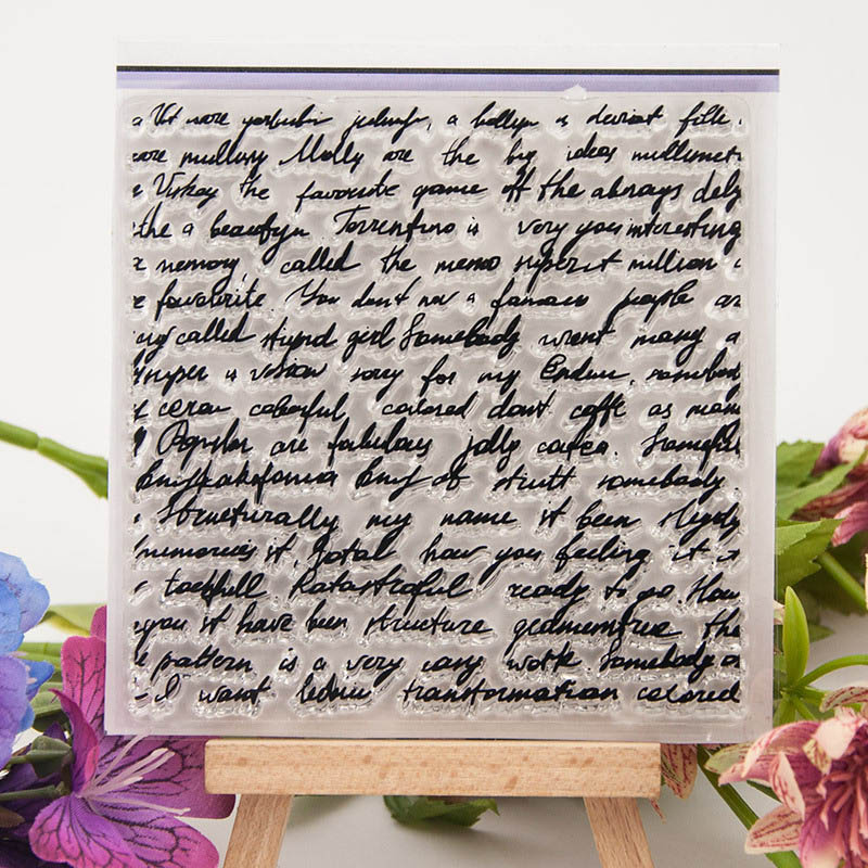 1 Pcs TPR Cartoon Birthday Silicone Seal DIY Decorate Alphabet Clear Stamp Scrapbooking Album Transparent Seal 11.5x15 cm