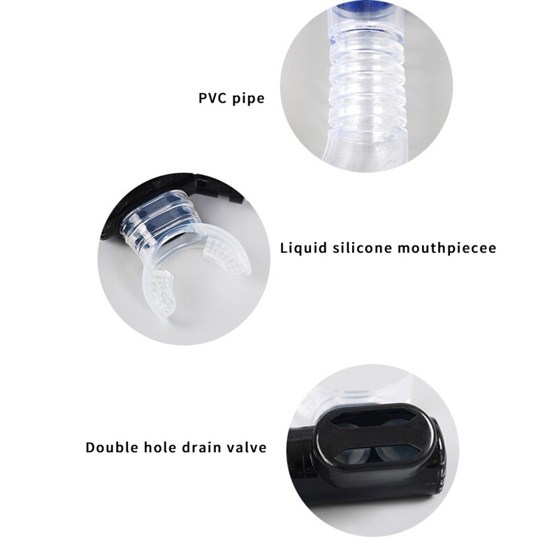 Full Dry Diving Snorkel Breathing Tube with Silicone Mouthpiece Swimming Snorkel Diving Equipment for Adults and Youth
