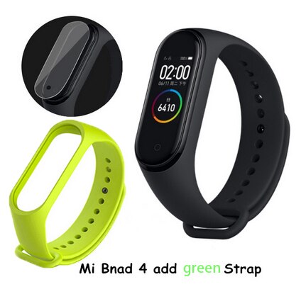 Original Xiao mi mi Band 4 Clever Uhr AMOLED Farbe Bildschirm Herzfrequenz Fitness Sport 50ATM Wasserdichte Clever Armbinde Bluetooth 5,0: CN hinzufügen Grün Gurt