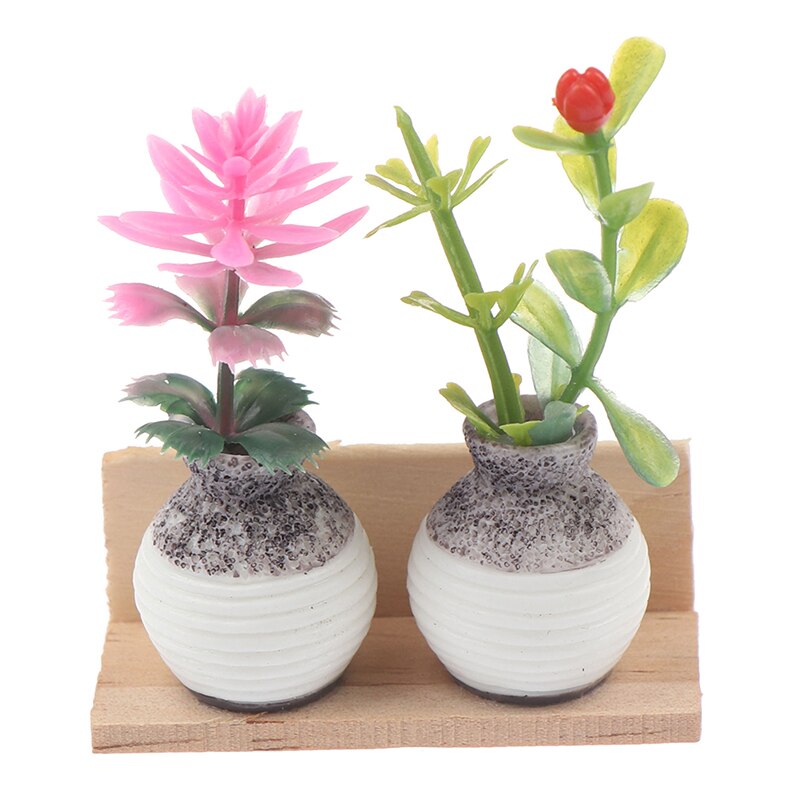 1:12 Dollhouse Miniature Wall Hanging Vase Plant Plant Pot Wall Hanging Decoration Furniture Toys