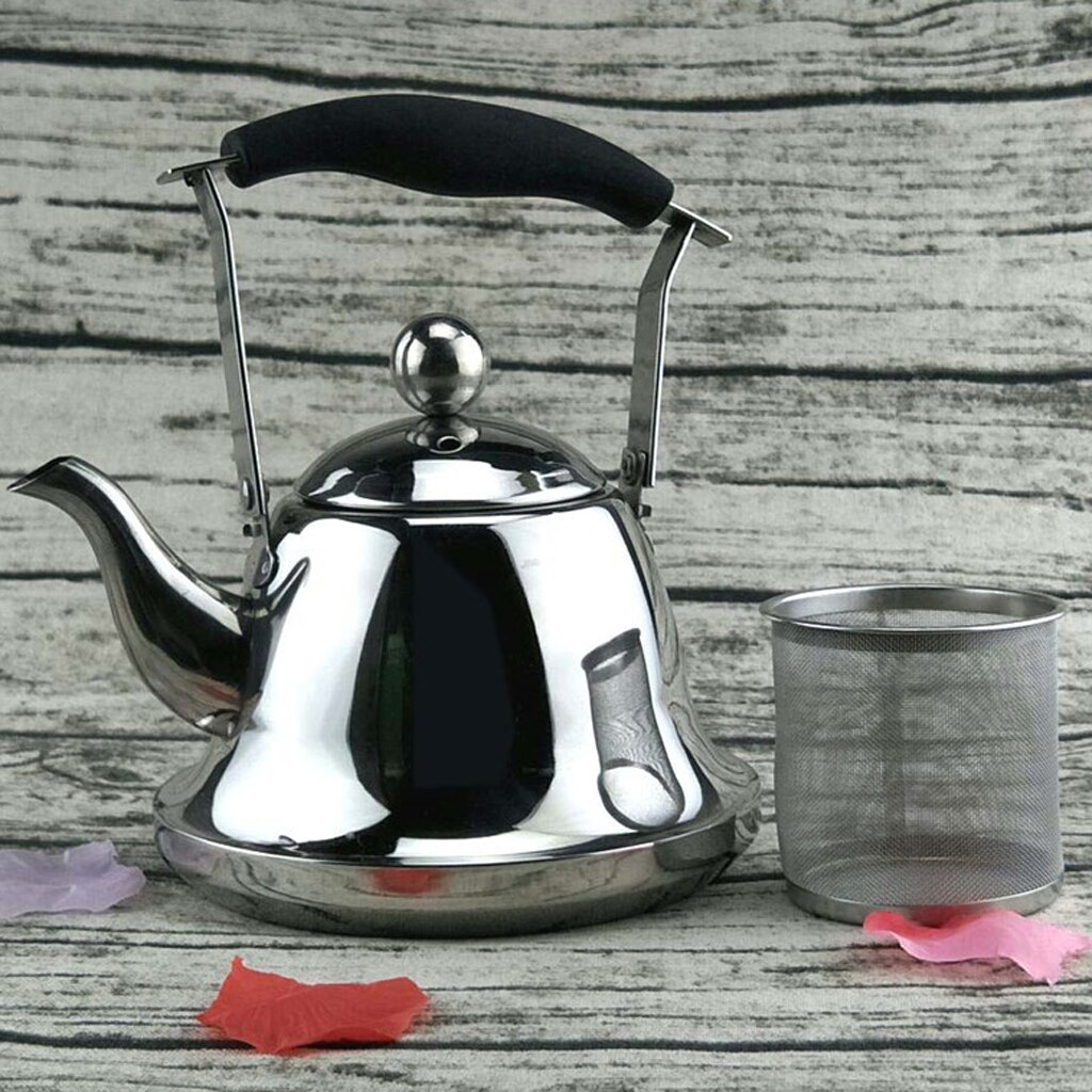 Edelstahl Teakettle Gekocht Wasser Topf Küche Restaurant Versorgung 1,2, 3L für Heimat Hotel Camping Reise