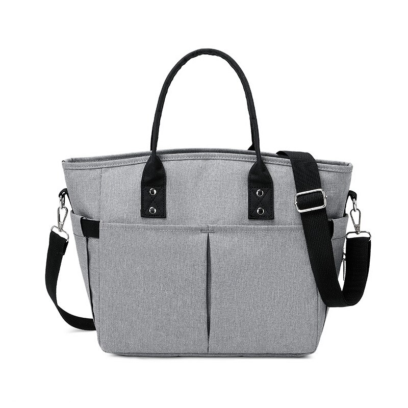 Lunch Tassen Voor Vrouwen Grote Capaciteit Lunchbox Geïsoleerde Tas Dames Picknick Voedsel Schoudertassen Koeltas Tote: GRAY