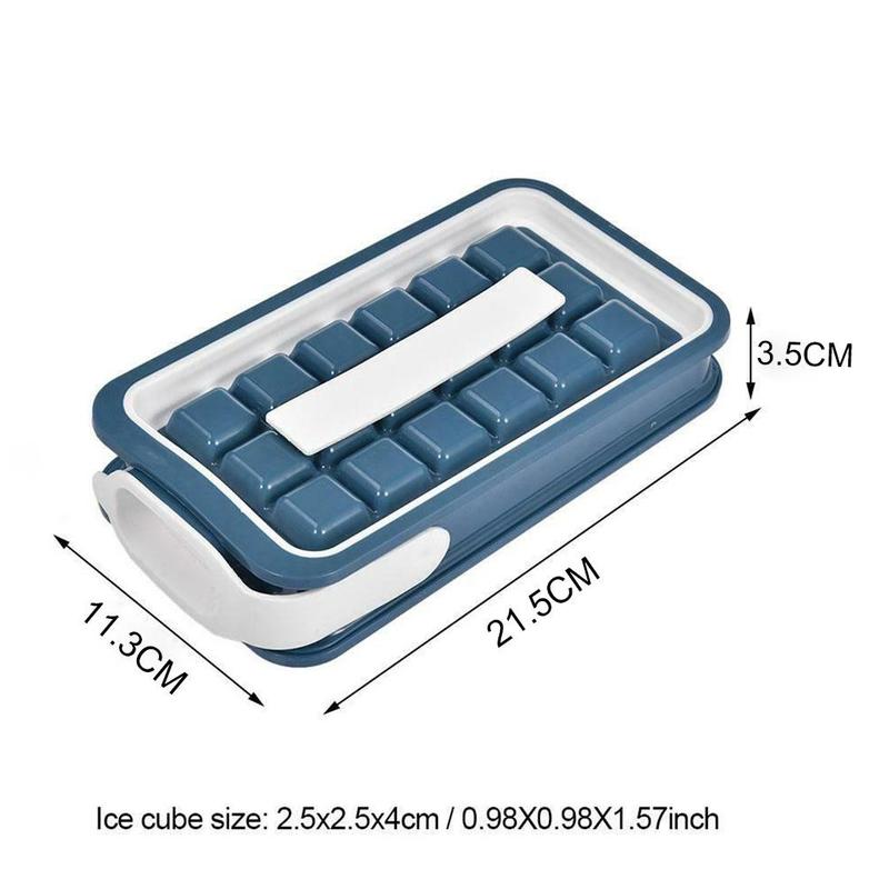 Icebreaker Collapsible Ice Tray Silicone Mold Homemade Ice Storage Box Safe Non-toxic Food Grade 32 Grid Ice Cubes Tools