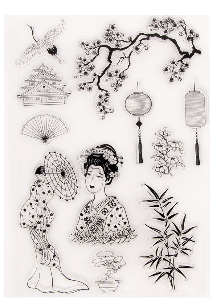 Świąteczne przezroczyste stemple Silikonowe przezroczyste stemple robić tworzenia kartek i scrapbookingu DIY: Głęboki szary