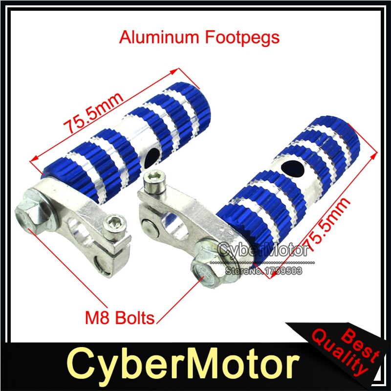 Aluminium Racing Voetsteunen Voetsteun Pinnen Voor 2 Takt 47cc 49cc Minimoto Pocket Bike MTA1 MTA2