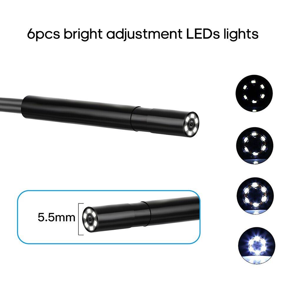 P30 Industrial Endoscope Handheld Borescope 4.3inch Camera LCD Monitor 1080P HD Video Inspection Camera Endoscope 40MM-5000MM