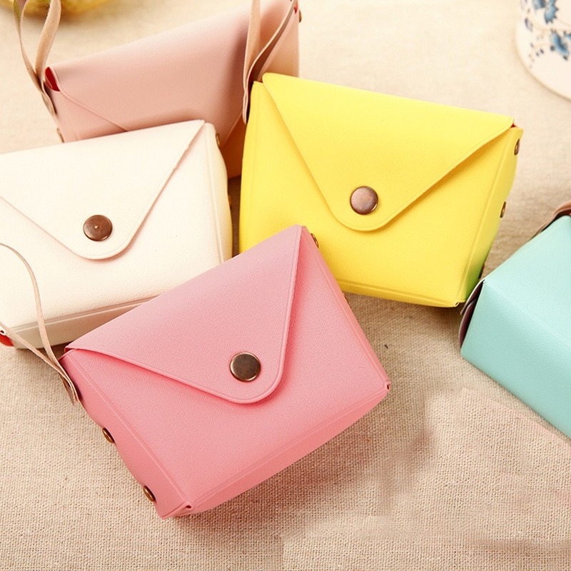 Bolsos de piel sintética para niños y mujeres, bandoleras cruzadas de colores pastel, para uso diario, monedero