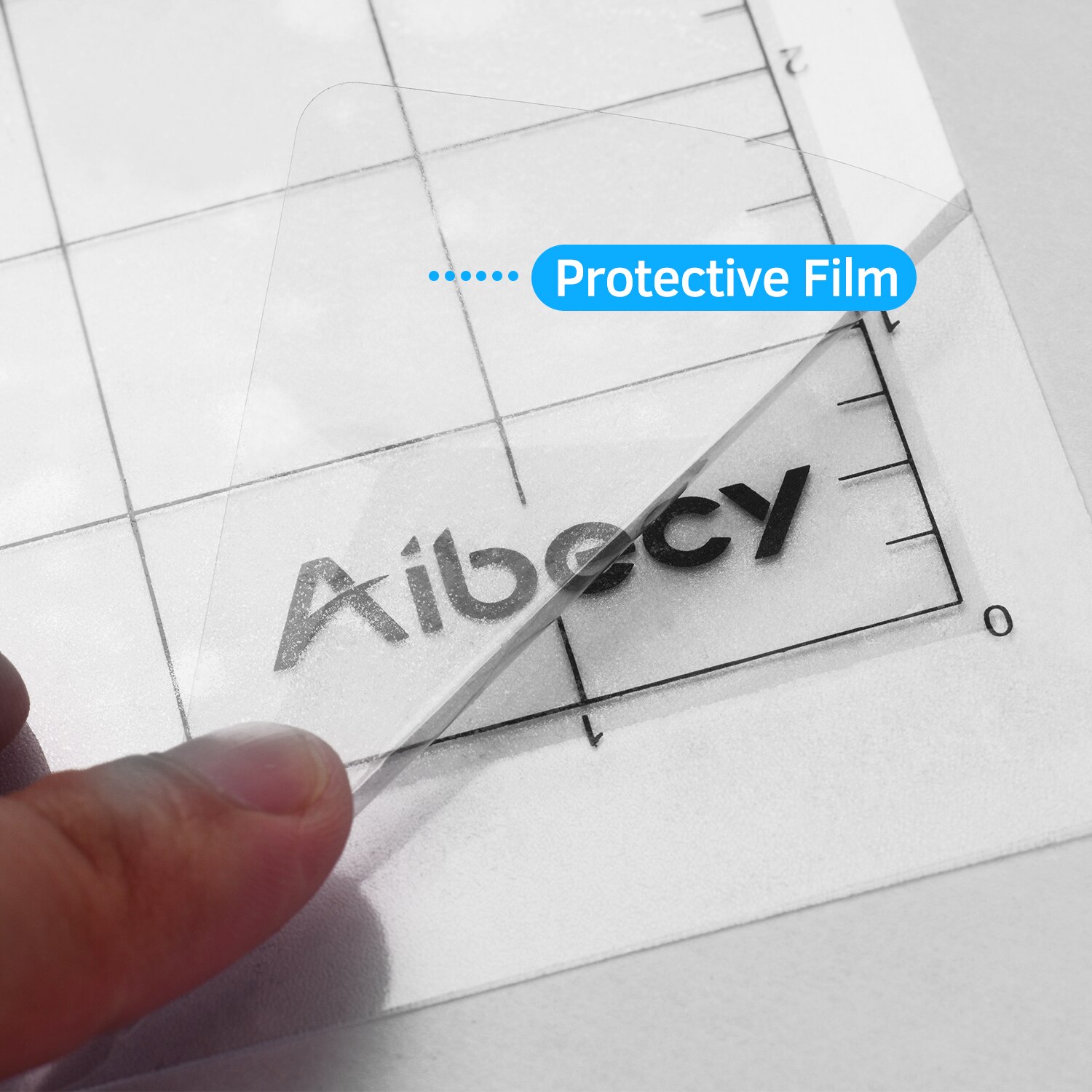 Aibecy-leikkauskone erikoistyyny 12 tuumaa mittauskorvaus läpikuultava pp materiaali liimamatto kirkkaalla kalvopäällysteellä