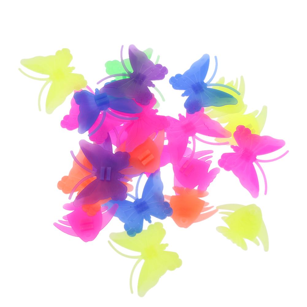 Fargerik sykkel sykkel hjul eiker perler barn sykkel dekor 1 pose plast lett klips sykkel eiker ornament eike blomst: En