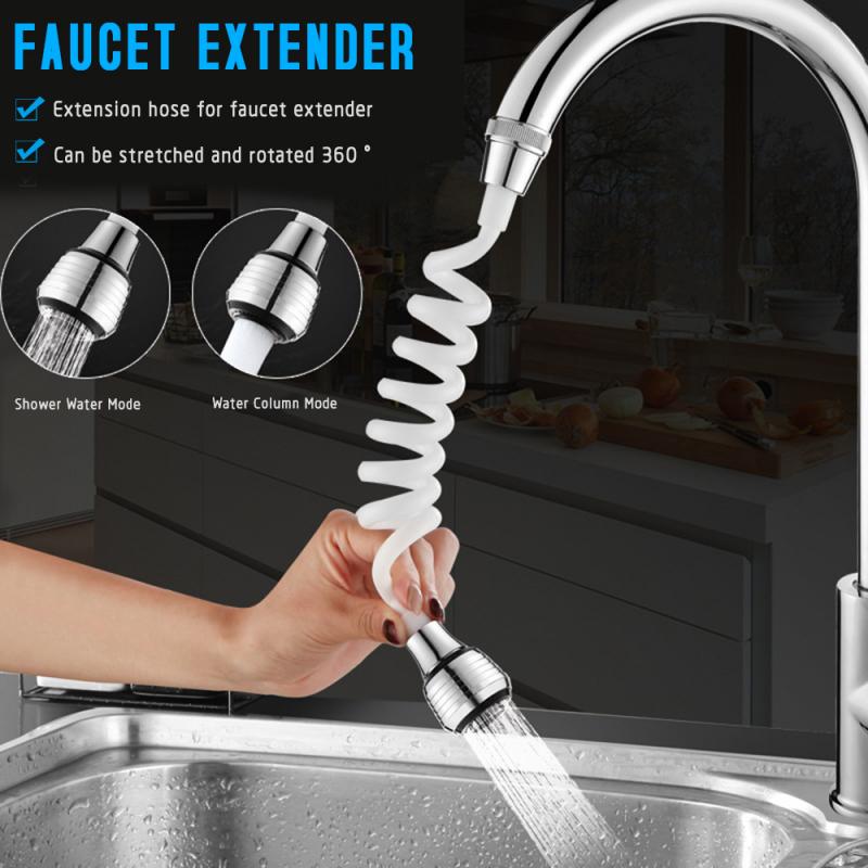 Extensión de grifo Flexible para cocina y baño extensor de manguera larga para ducha espumosa, accesorios para grifos,