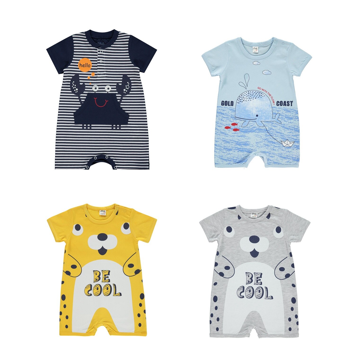 Salopette pour bébés garçons de 3 à 12 mois, barboteuse bleu marine, vêtements de nuit pour enfants, 100 coton, fabriqué en turquie