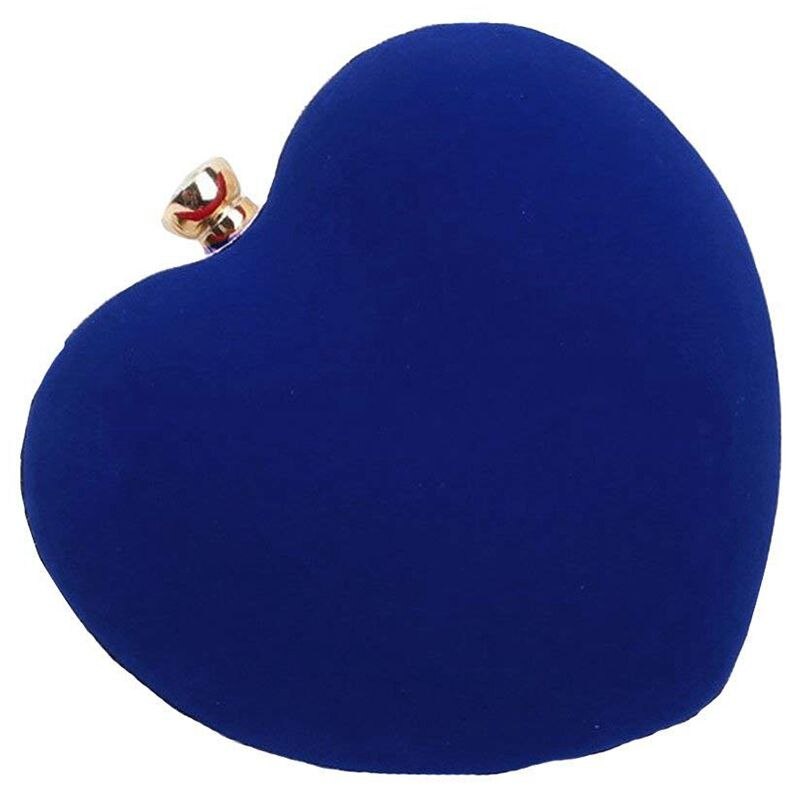 JHD Heart Shape Clutch Bag Messenger Shoulder Handbag Tote Evening Bag Purse,blue