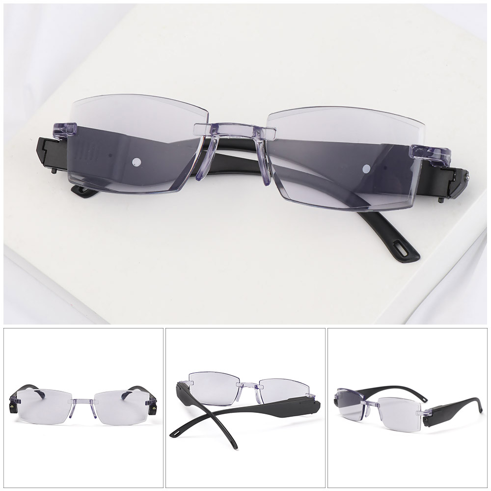 Intelligent Zoom Progressive Multifocus Computer Reading Glasses Blue Light Blocking Protection Readers Eyeglasses