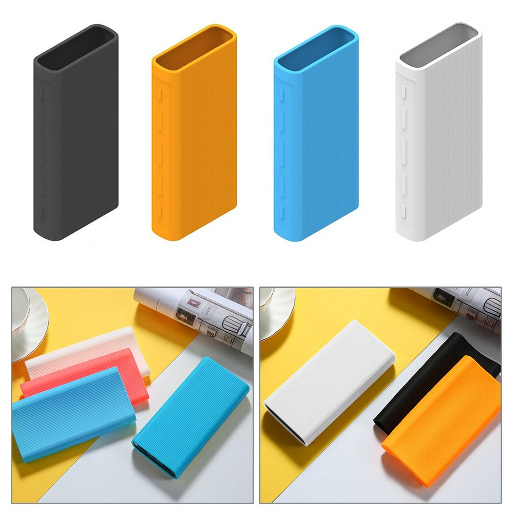 Capa protetora de silicone antiderrapante, portátil, proteção, design, prevenção de queda, para xiaomi, celular, bateria externa