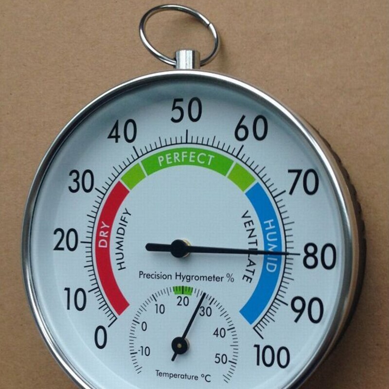 Temperature And Humidity Analog Indicator Indoor Outdoor Thermometer Hygrometer L15
