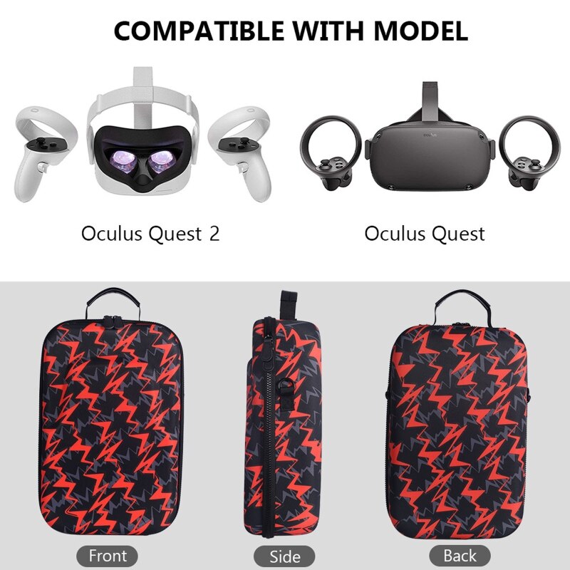 Hard Carrying Cover Protective Pouch Box Case Bag for -Oculus Quest 2 VR Glass
