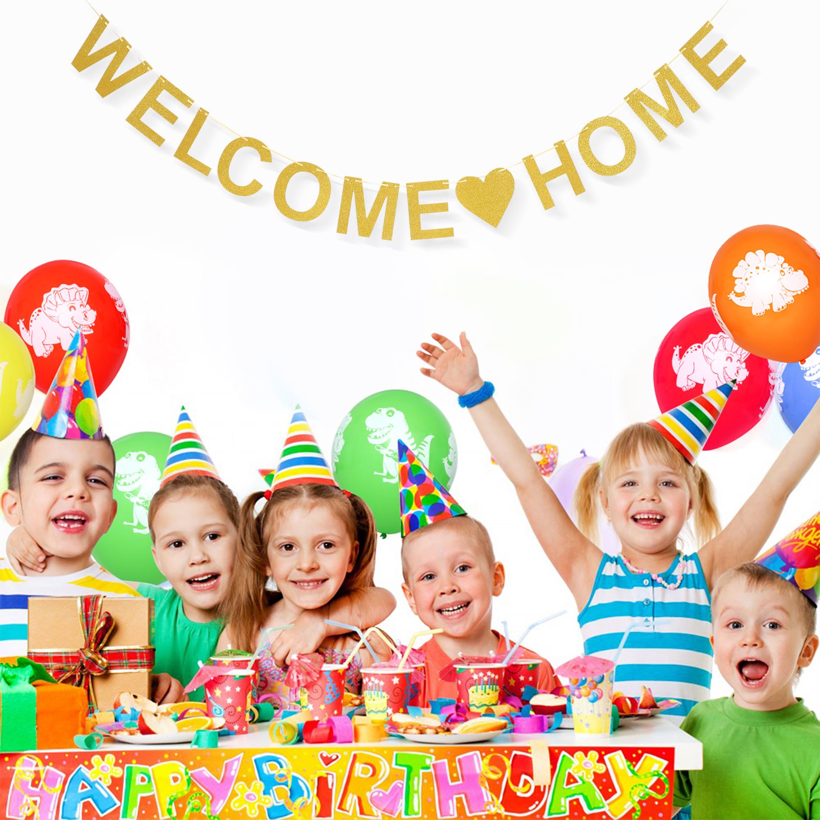 Welcome Home Sign Banner, Decoração Pendurada, Bandeiras Bunting, Photo Prop, Decoração Do Partido, 1 Conjunto