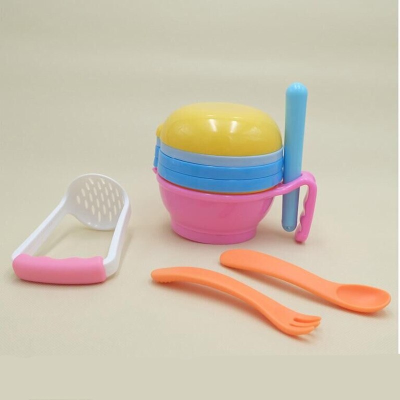 Baby food Fresh Food Fruit Vegetable Mills Dispenser food masher Care Safety Tool food scissorsMini Fruit Machine
