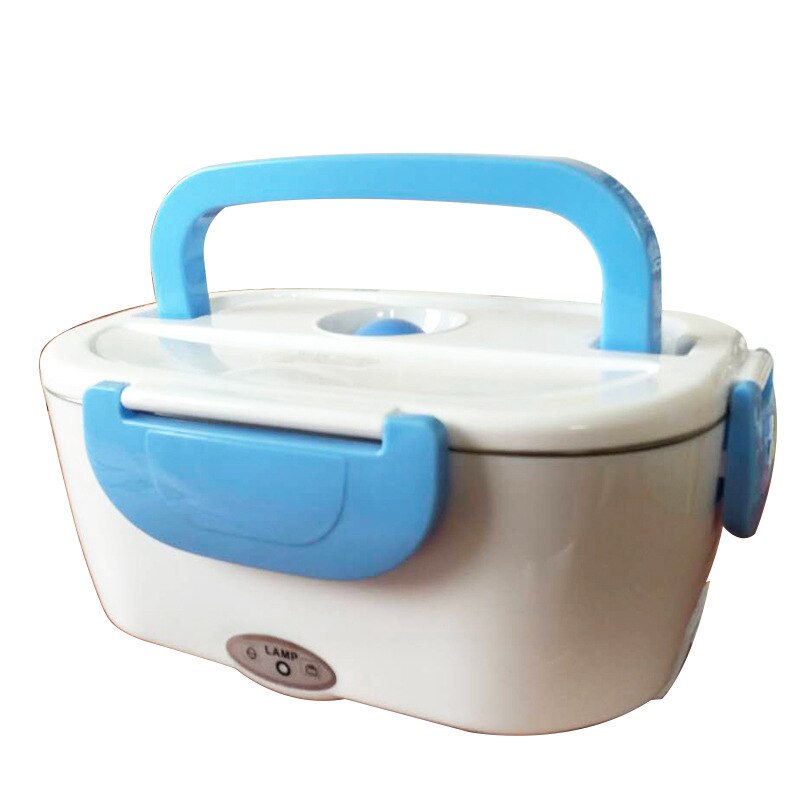 1.5L Lunch warmer healthy travel student pot electric multi cooker mini rice cooker mini cooking pot electric electric: blue / US