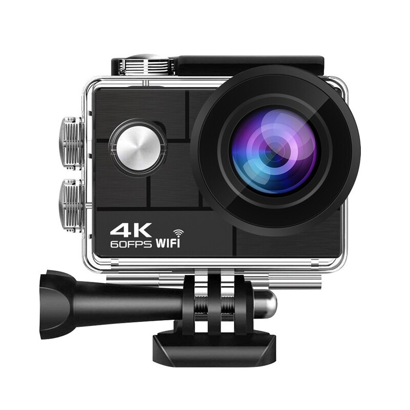 4K / 60Fps WIFI Action Camera 170 degree Wide Angle Underwater 30M Waterproof Camera Helmet Go Sports Pro Vlog Camera