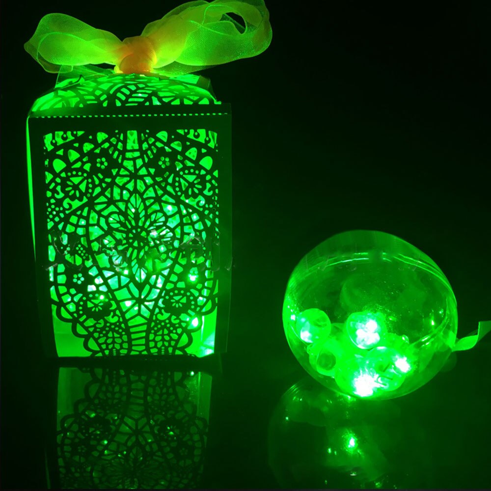 Mini lámparas de Flash redondas para decoración para de boda, luces Led para Globo de bola redonda para linterna de Navidad, luz decorativa, 100 Uds.
