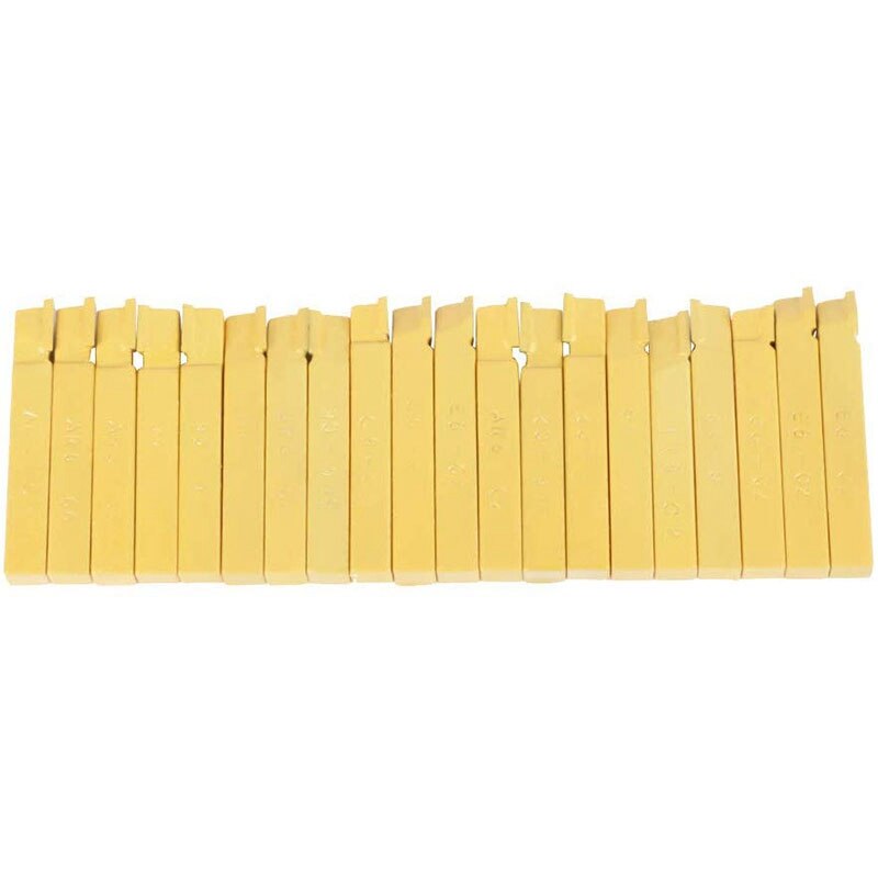 20Pcs 3/8 Inch Lathe Tool Bits Lathe Cutting Tool Hand Face Grooving Tool Welding Milling Cutting Turning Tool Set for Metal Lat