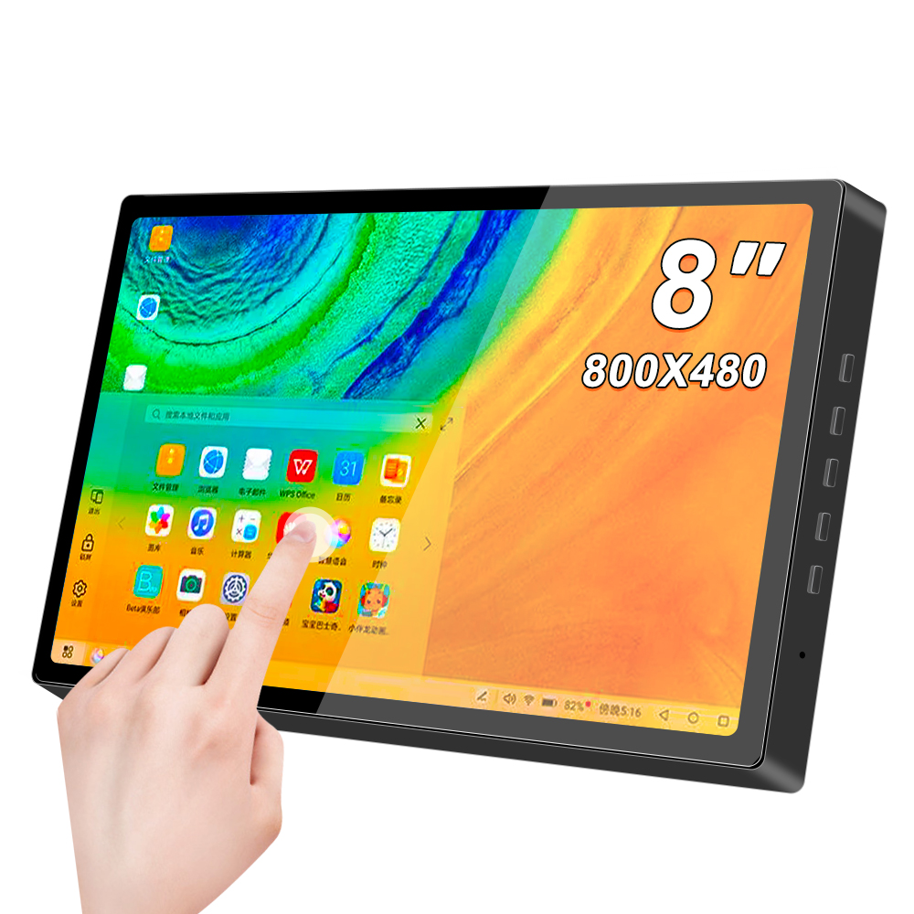8 Inch Draagbare Monitor 800*480 Tft Touchscreen Lcd-Scherm Voor Raspberry Pi Windows Hdmi-Compatibel
