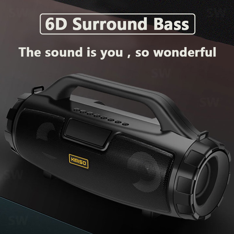 Grote Macht Draagbare Bluetooth Speaker Outdoor Draadloos Kolom Muziek Center 4Dstereo Soundbar Subwoofer Boombox Ondersteuning Aux Tf Fm