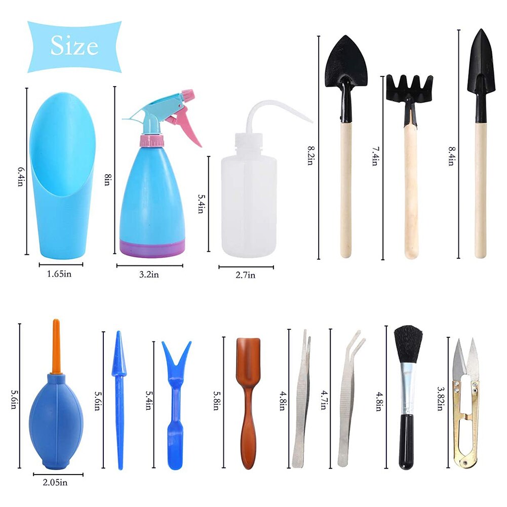 Garden Planter Kit Succulent Planting DIY Tool Set Transplant Seedling Tool Bonsai Fertilizer Drilling Device Garden Planting