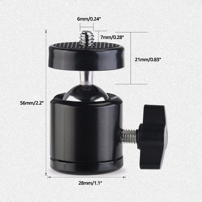 Andoer Fluid Ball Head Panoramic 360°Rotation Ball Head Max Load 5kg