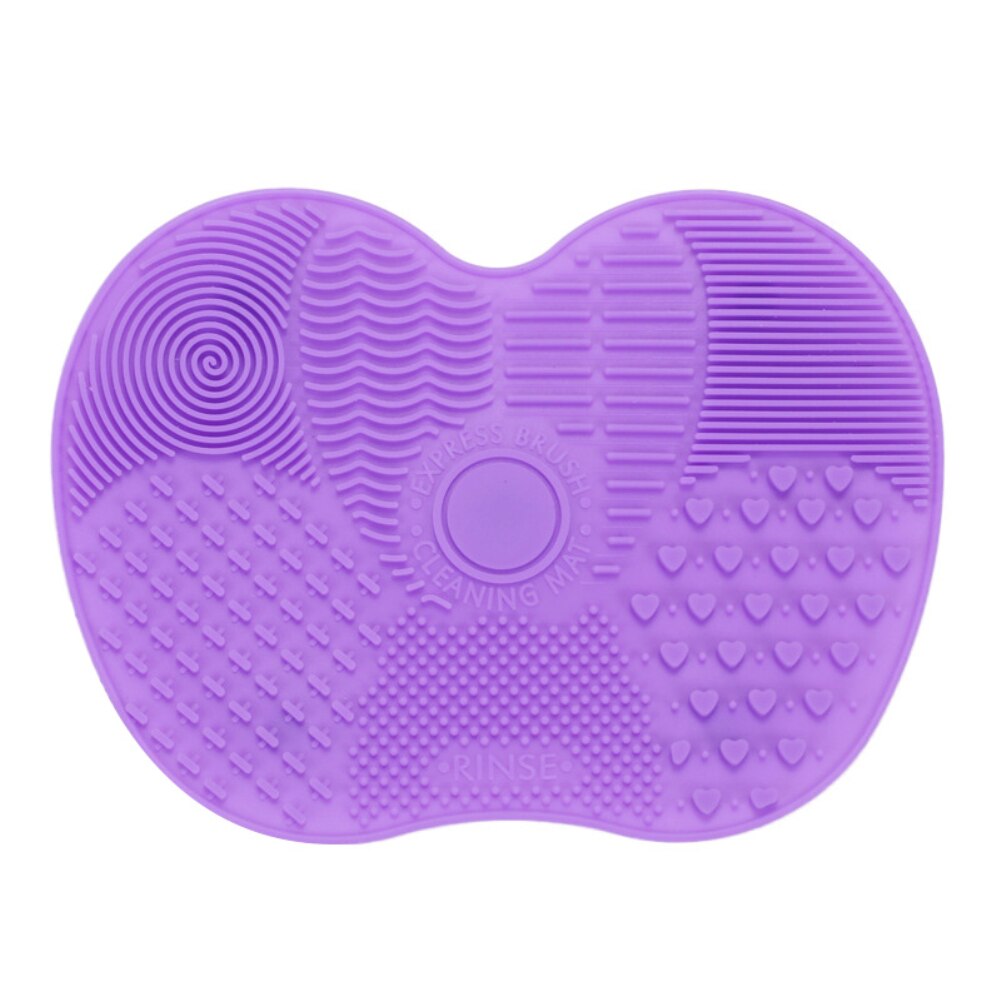 1 pc Silicone brosse nettoyant maquillage brosse tampon propre tapis de nettoyage lavage épurateur conseil tampons cosmétique maquillage nettoyant outil: 4