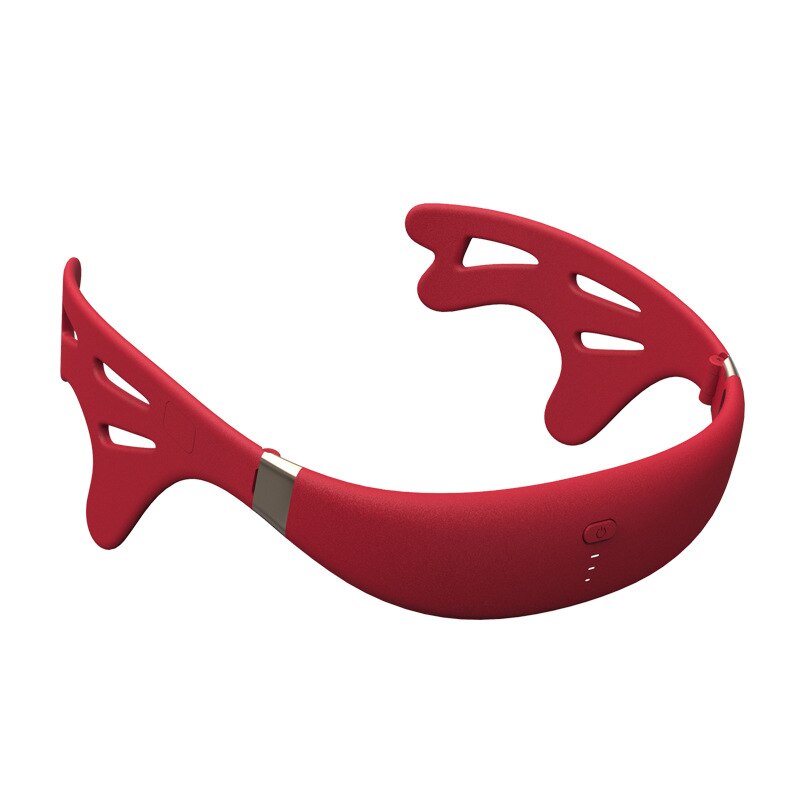 Mini Intelligente Head Massager Elektrische Puls Behandelen Slapeloosheid Verlichten Hoofdpijn En Stress Massage Relax Heath Slaap Instrument: Red