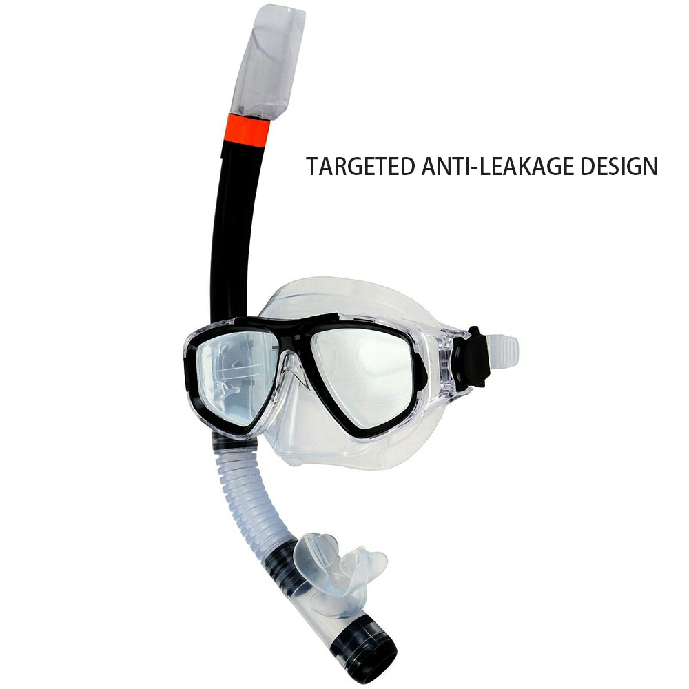 Masque de plongée masque de plongée sous-marine et tubas lunettes lunettes plongée natation facile souffle Tube ensemble piscine