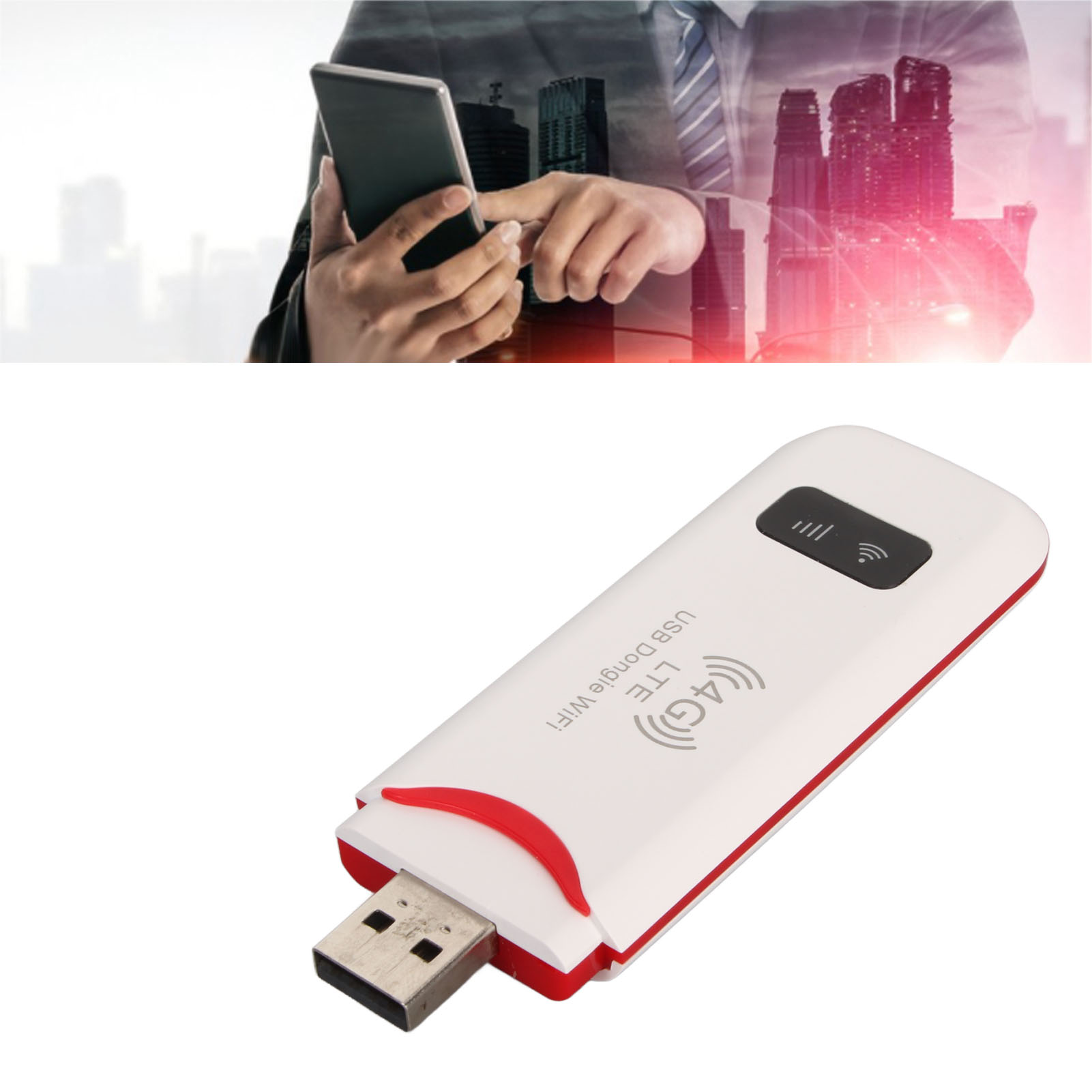 4G USB Mobile WiFi Hotspot WiFi portatile Multi dispositivi Supporto crittografia sicura ad alta velocità con slot per scheda SIM per laptop per TV