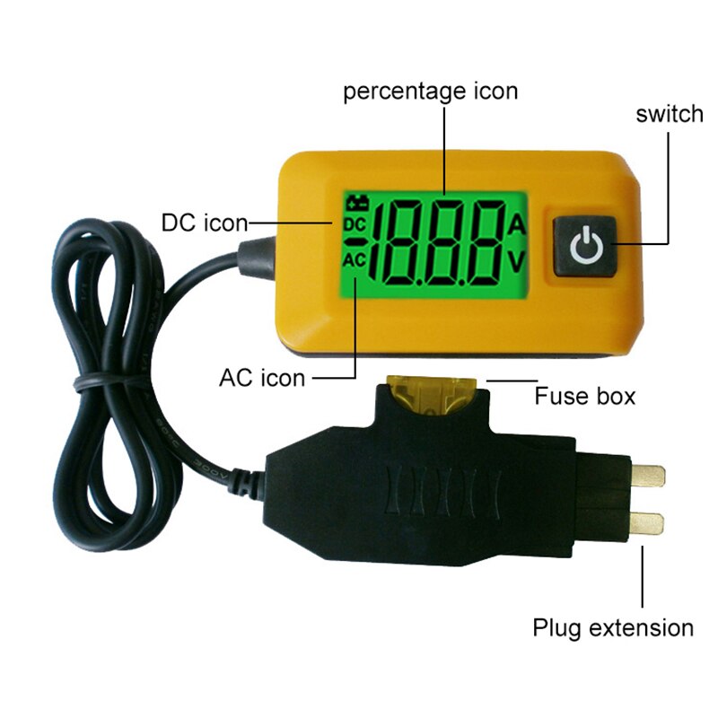 12V AE150 Auto Auto Aktuelle Tester Multimeter Lampe Auto Reparatur werkzeug Durch Sicherung Diagnose Werkzeug 12V 23A Messung palette 0,01 A ~ 19,99 A