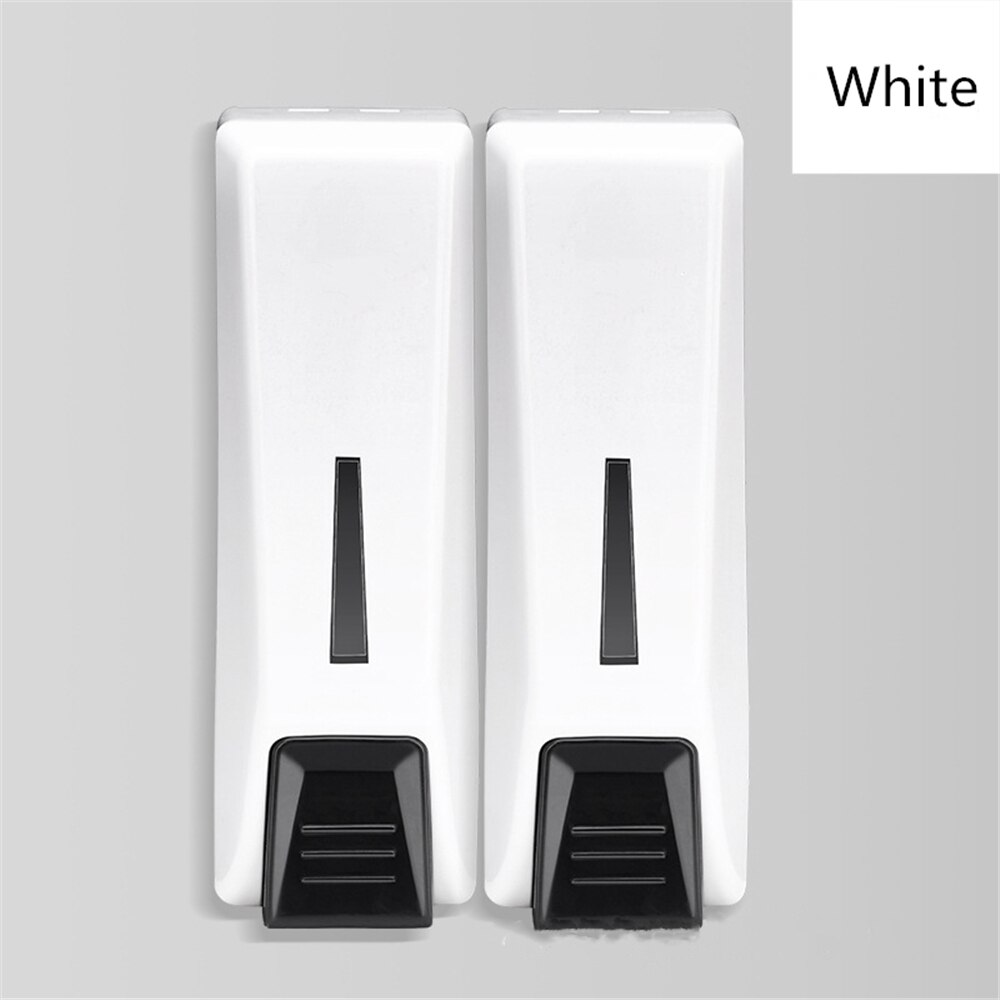 Single/Double/Triple Soap Dispenser Wall-mount Shower Bath Shampoo Dispenser Liquid Soap Container Bathroom Accessories: White 2